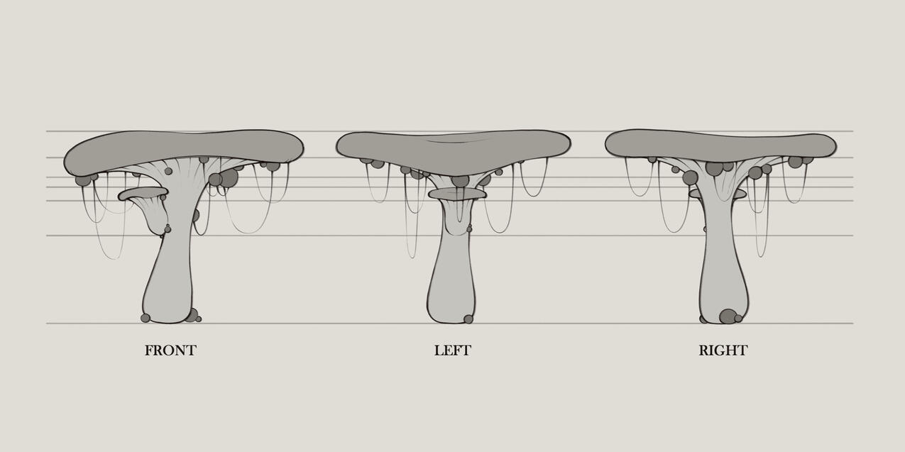Turnaround for the &quot;corrupted&quot; mushroom platform design we settled on.