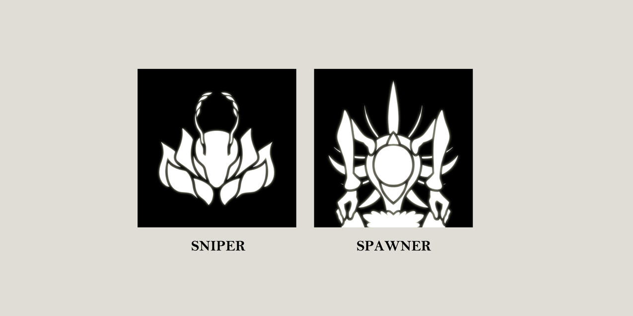 Final versions of the objective icons, which showed the enemy you needed to kill.
