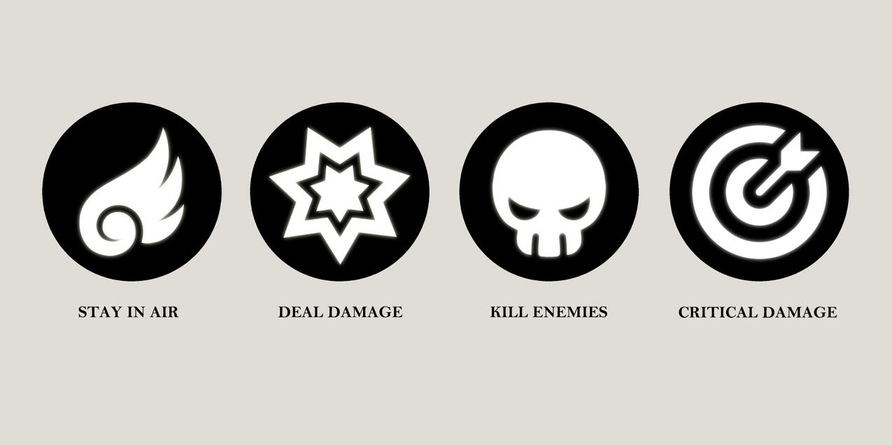 Final versions of the hunger quest icons. I simplified the original concepts for readability and because the hunger quests themselves had been simplified in gameplay.
